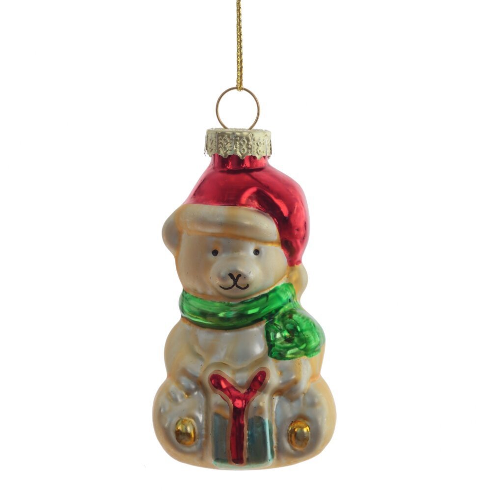 Изображение товара Елочная игрушка 809792 9 см x 4 см жёлтый/золотой