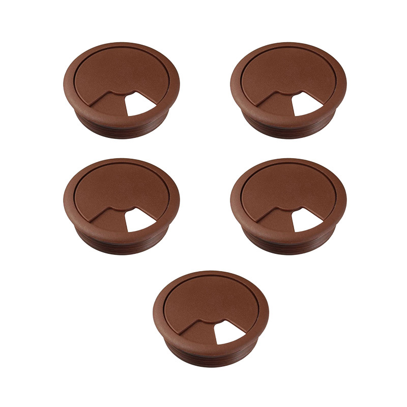 Изображение товара Заглушка для кабель-канала Kleyman D60 мм цвет коричневый 5 шт.