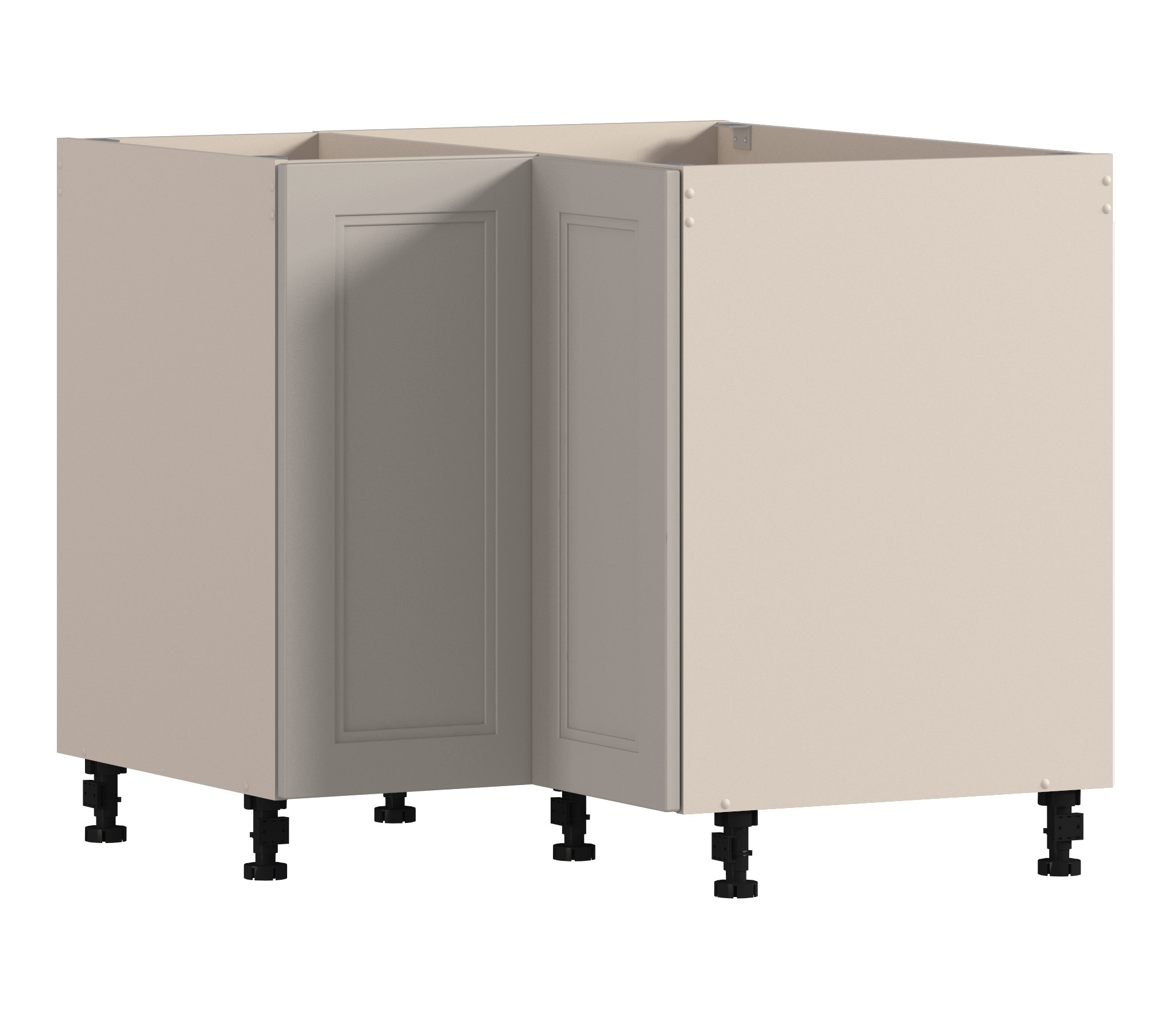 Изображение товара Напольный шкаф Регина Столплит угловая 90x82x90 см МДФ бежевый