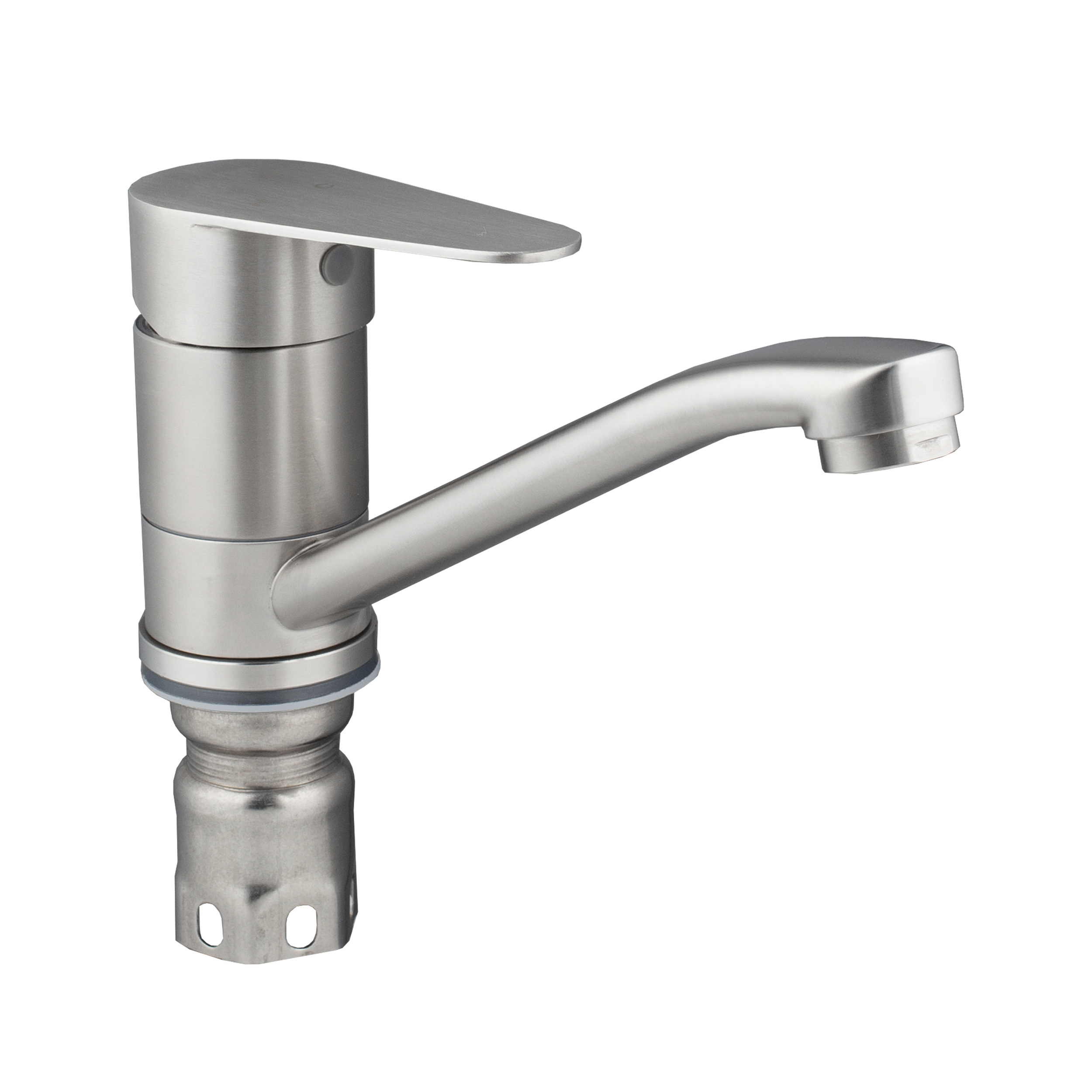 Изображение товара Смеситель для раковины Oute T40503DB однорычажный из нержавеющей стали цвет сатин