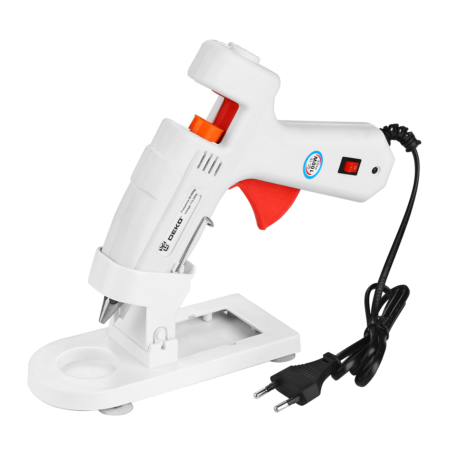 Изображение товара Пистолет клеевой DEKO DKGG100 100 Вт 11 мм подставка 10 стержней