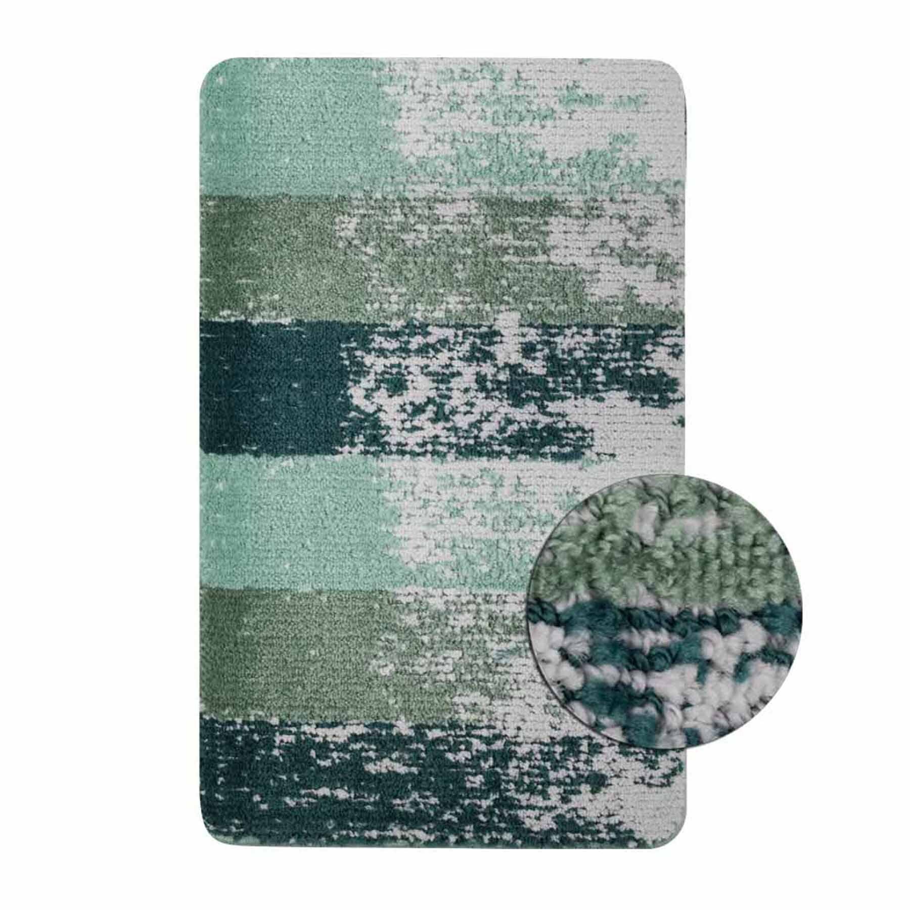 Изображение товара Коврик для ванной комнаты САНАКС 02218 80x50см цвет зеленый