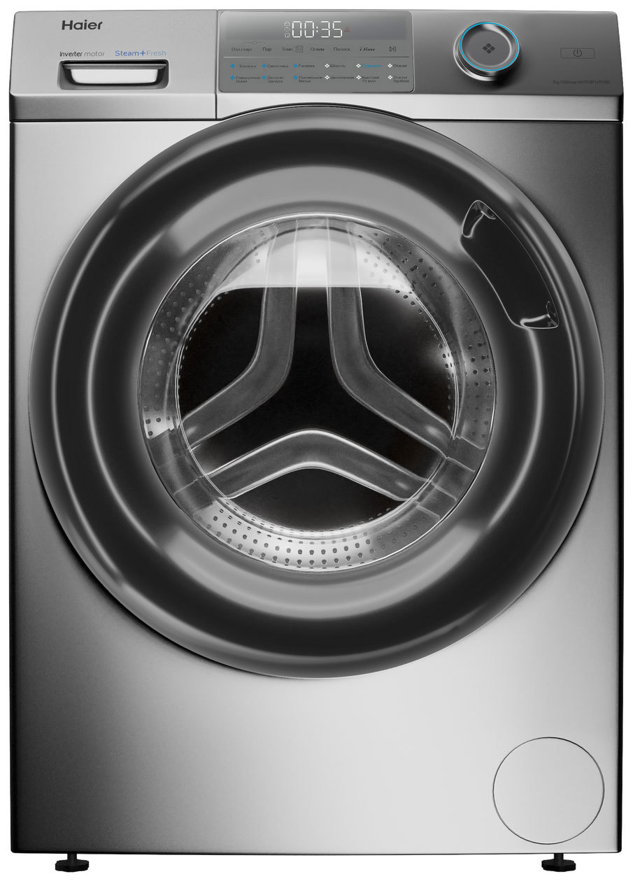 Изображение товара Стиральная машина Haier HW70-BP12959BS 7 кг фронтальная со паром и защитой