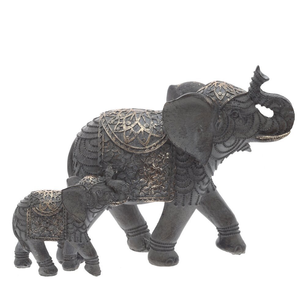 Изображение товара Фигура декоративная Слоны 18.5 см — элегантная интерьерная деталь
