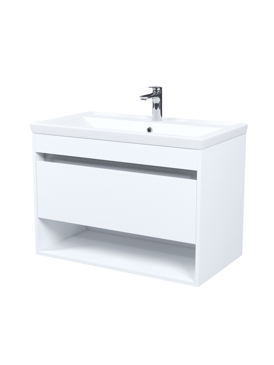 Изображение товара Тумба с раковиной IDDIS Zodiac X ZDX80WNi95K подвесная 80 см белая