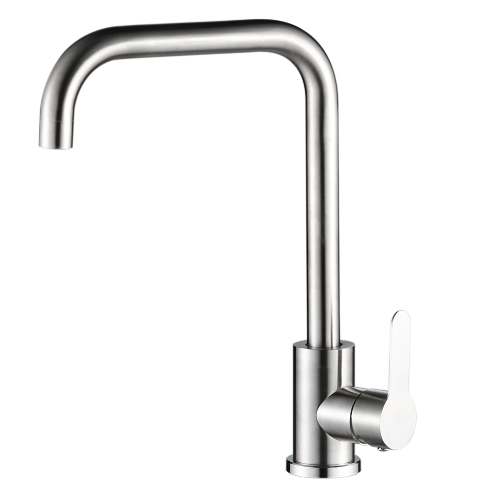 Изображение товара Смеситель для кухни однорычажный Wesnaart Eko с поворотным изливом сатин 25.9 см