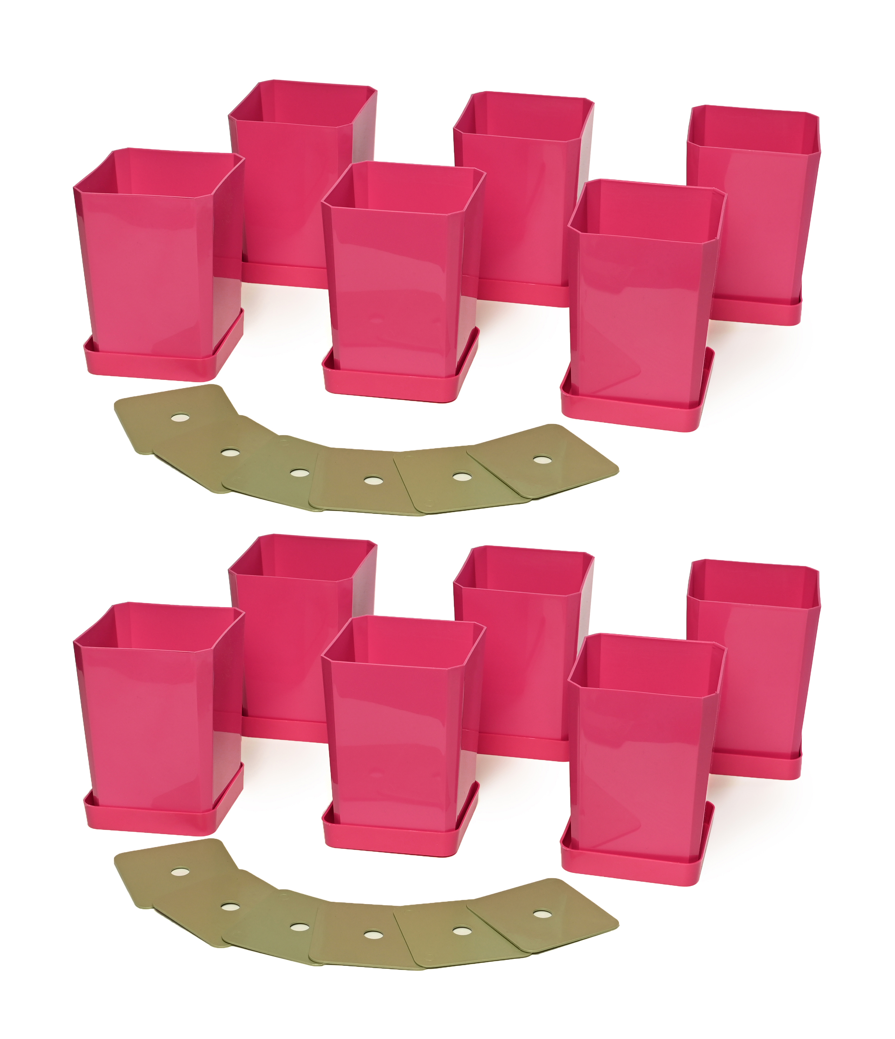 Изображение товара Набор горшков для рассады 2 шт Пеликан 0.75 л розовый