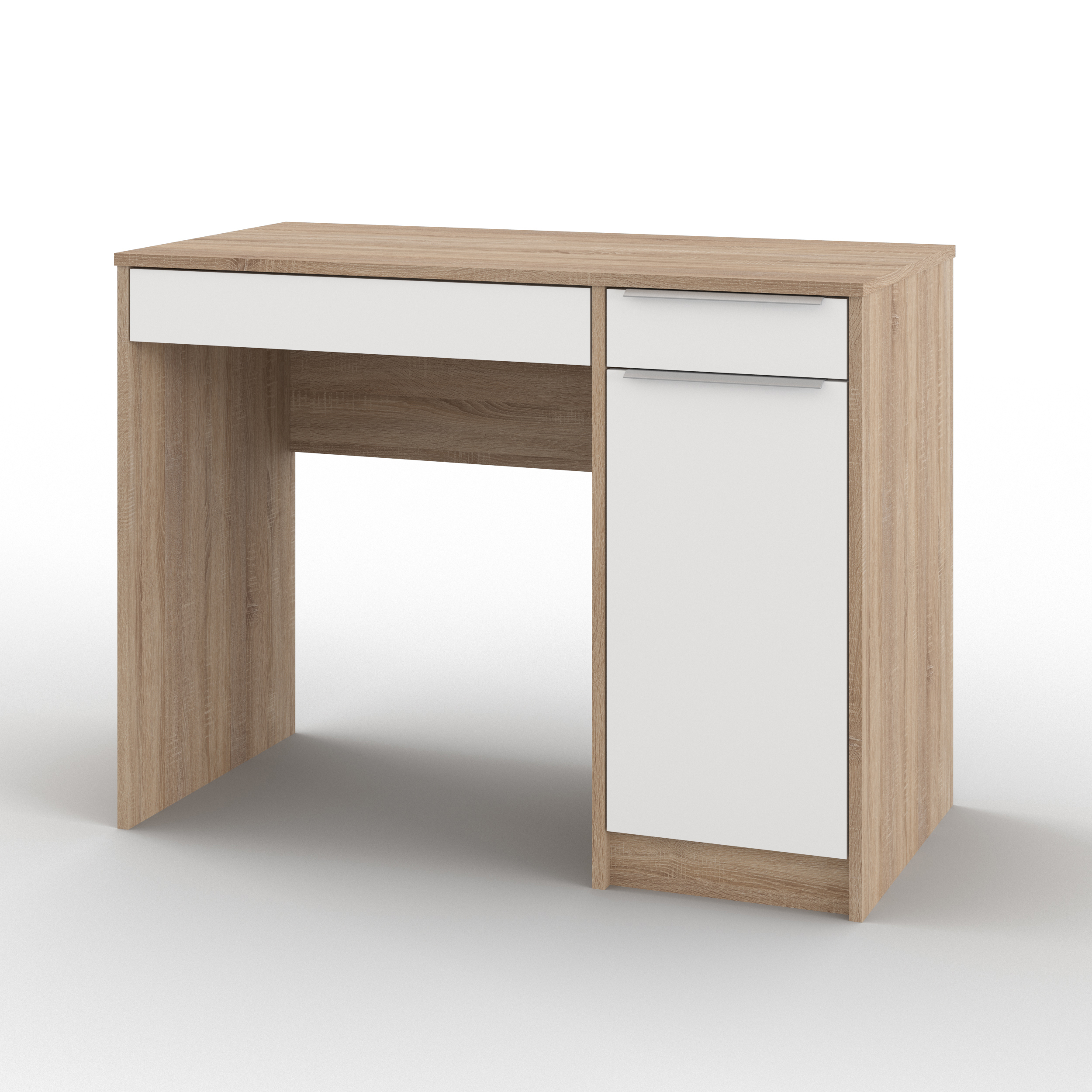 Изображение товара Стол Атмосфера Нордик Исп 2 белый дуб сонома 100x75x50 см ЛДСП серий Нордик