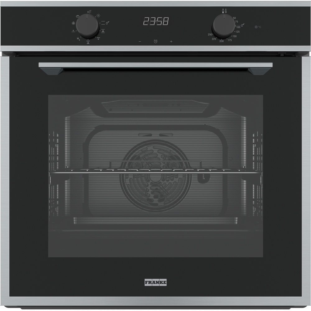 Изображение товара Духовой шкаф Franke FMA 86 H XS 59.5х59.5х57 см цвет нержавеющая сталь / черное стекло