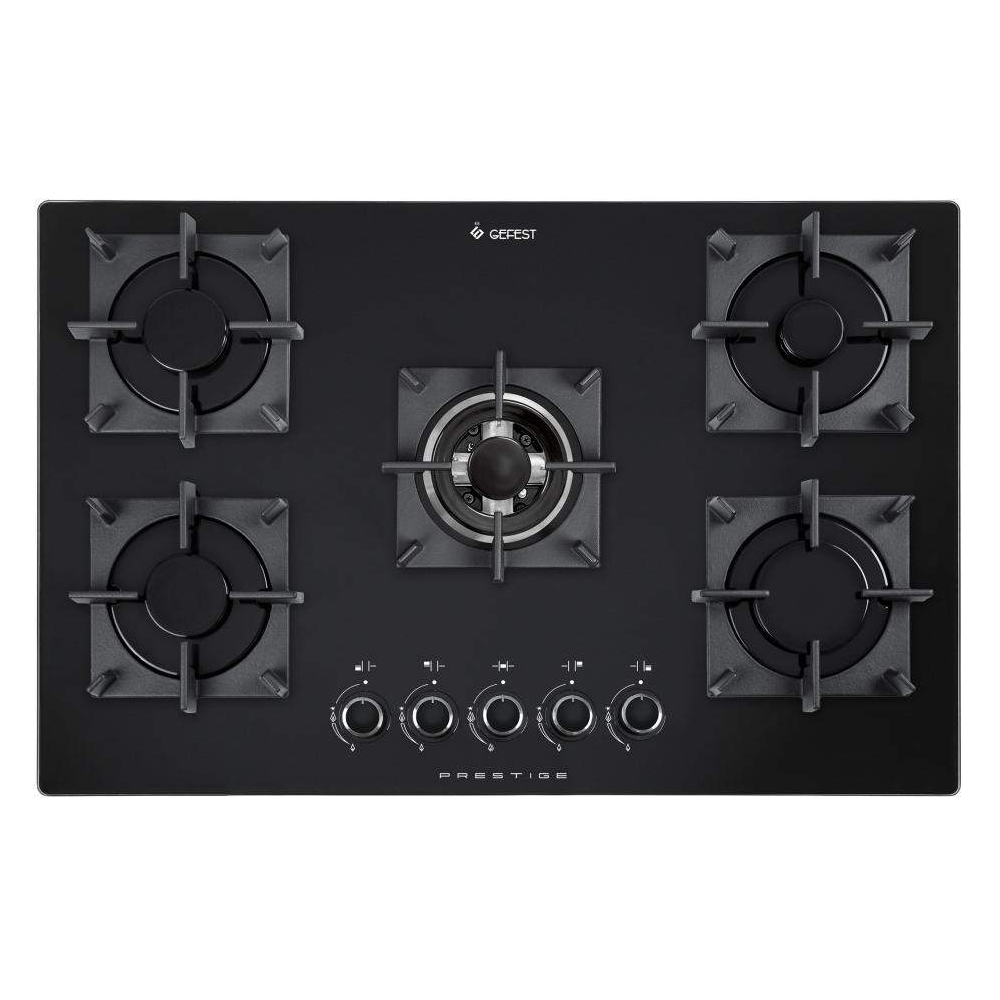 Изображение товара Газовая варочная панель GEFEST СГ СН 2340 К33 5 конфорок черная встроенная