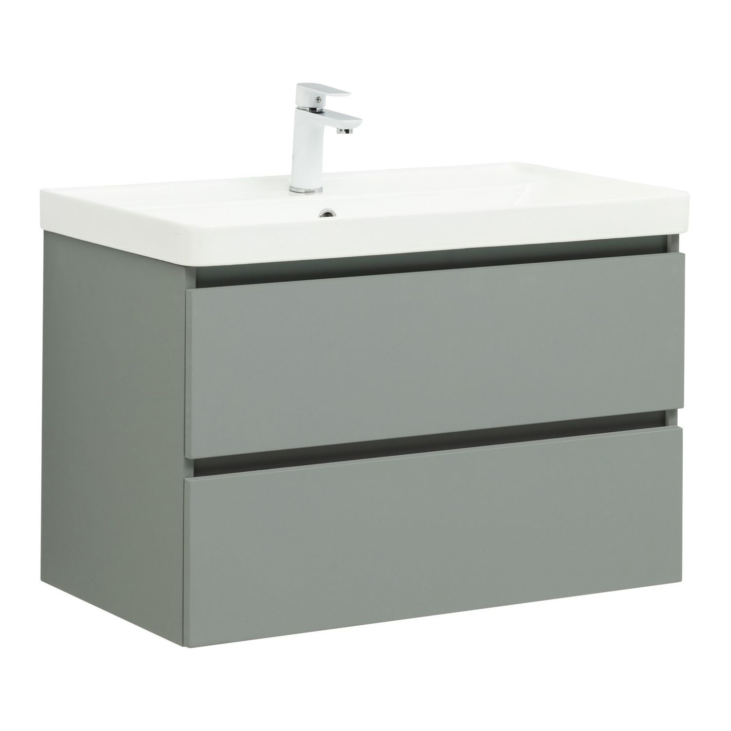 Изображение товара Тумба под раковину Aquanet Вега 2.0 Мисти Грин подвесная, 79.4 см