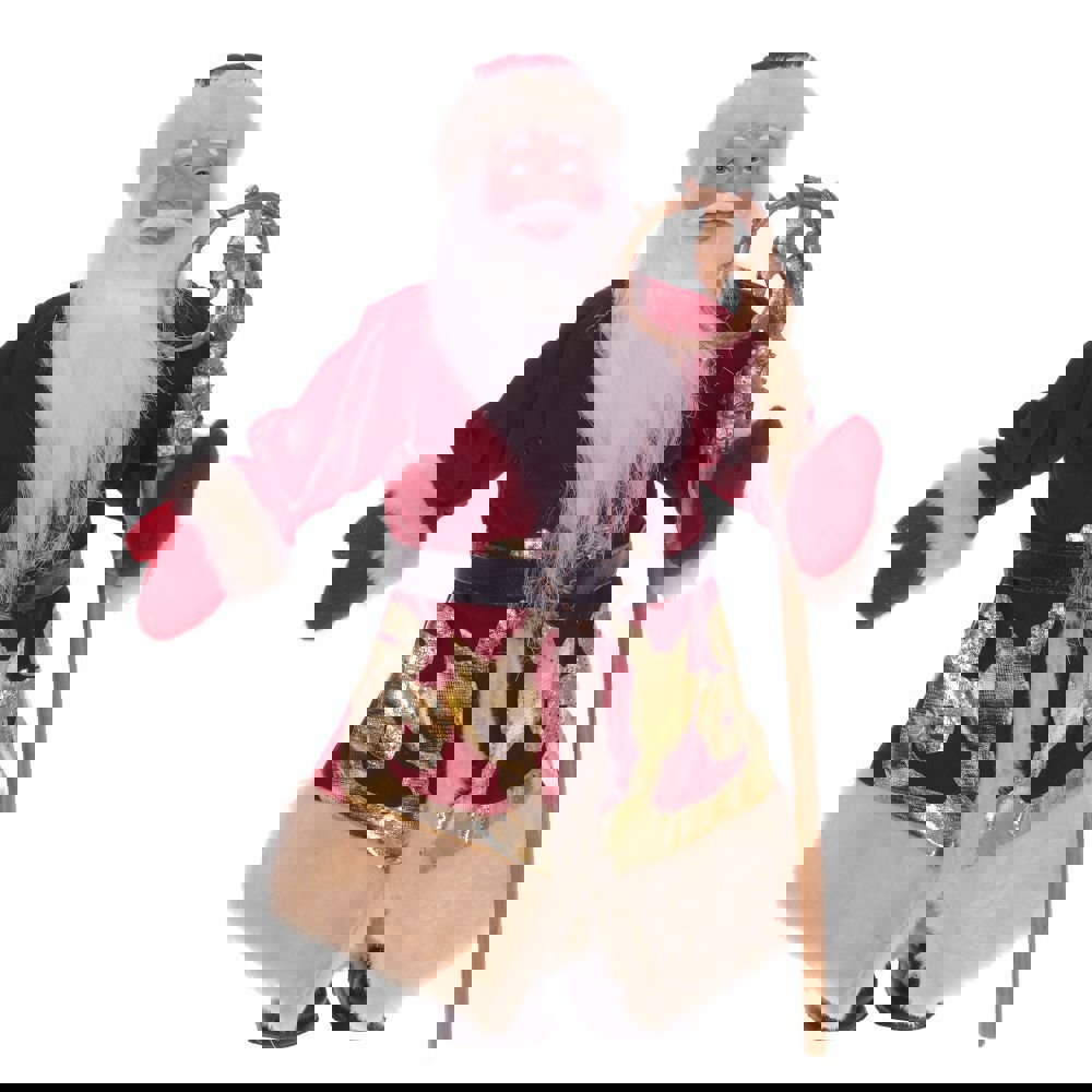 Изображение товара Новогоднее украшение Дед Мороз Jiangsu Holly Everlasting Inc 8x32x21 см цвет красный