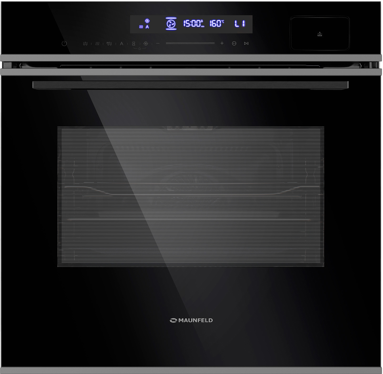 Изображение товара Электрический духовой шкаф Maunfeld MEOR7216STB 59.5x59.6x26.6 см цвет черный
