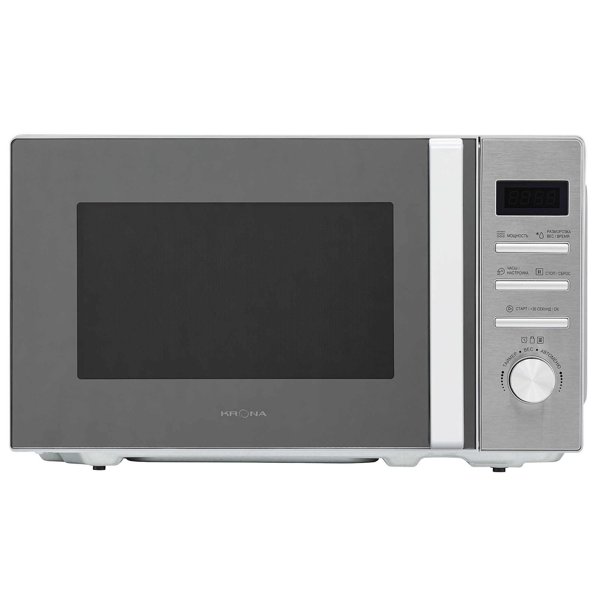 Изображение товара Микроволновая печь Krona Quantum 44 Mr/Ix 20л  мощность 1270 вт нержавеющая сталь