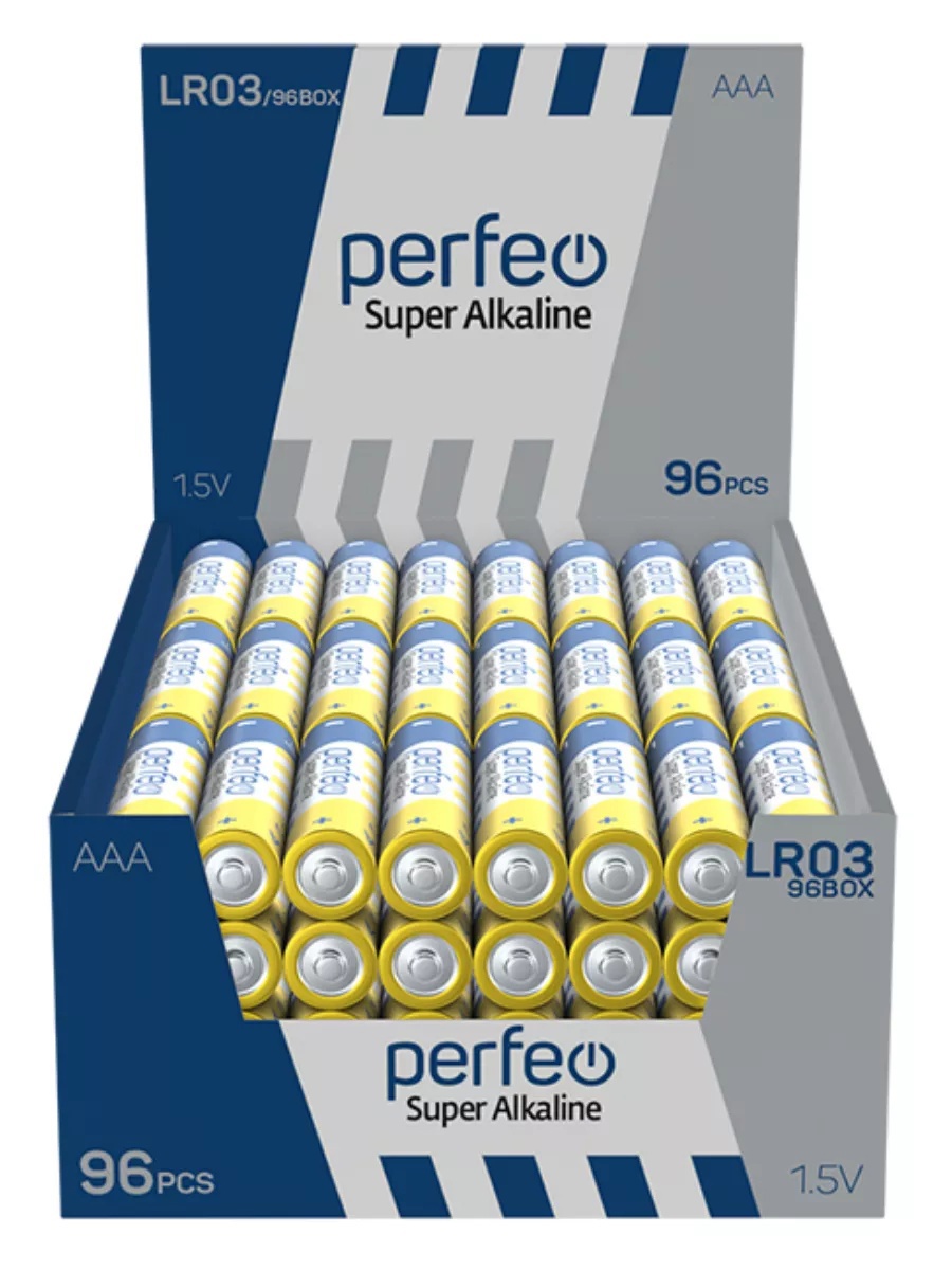 Изображение товара Батарейка Perfeo алкалиновая LR03 AAA/96BOX 96 шт.