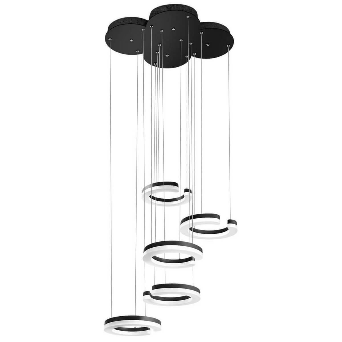 Изображение товара Люстра подвесная светодиодная Lightstar Unitario 763437 2 м² черный теплый белый свет