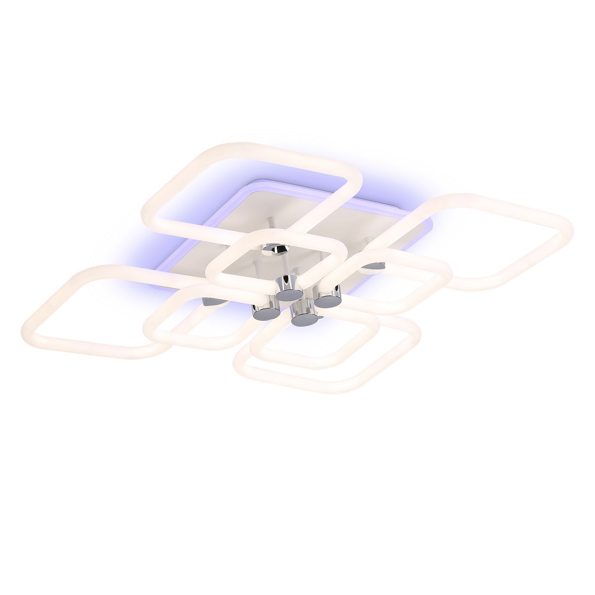 Изображение товара Люстра потолочная светодиодная Ambrella Acrylica FA3866 белый квадрат 20 м² пульт