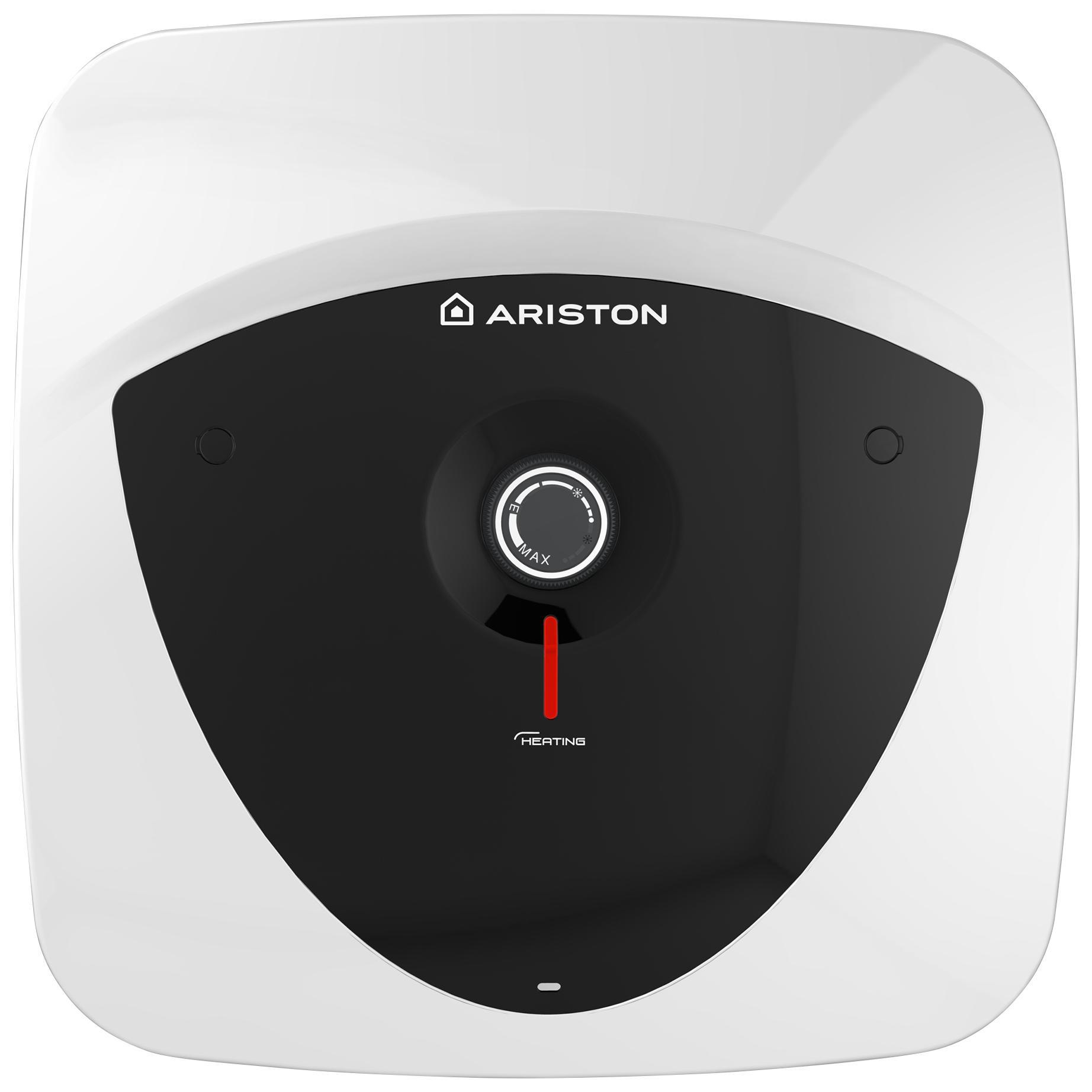 Изображение товара Накопительный водонагреватель электрический 10 л Ariston 30839 1.2 кВт эмалированная сталь мокрый ТЭН