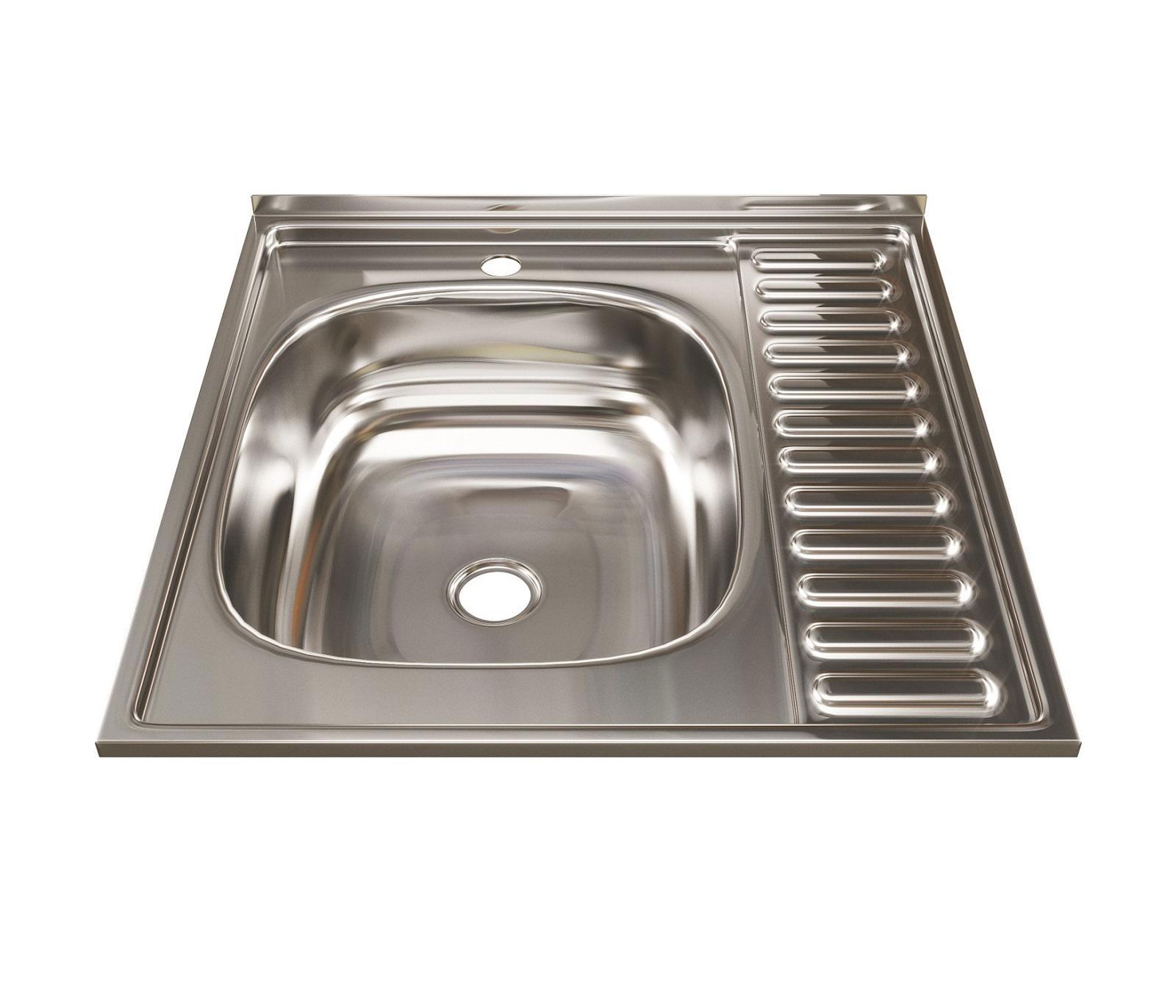 Изображение товара Накладная кухонная мойка Mixline 60x60 см нержавеющая сталь с глубиной 16 см