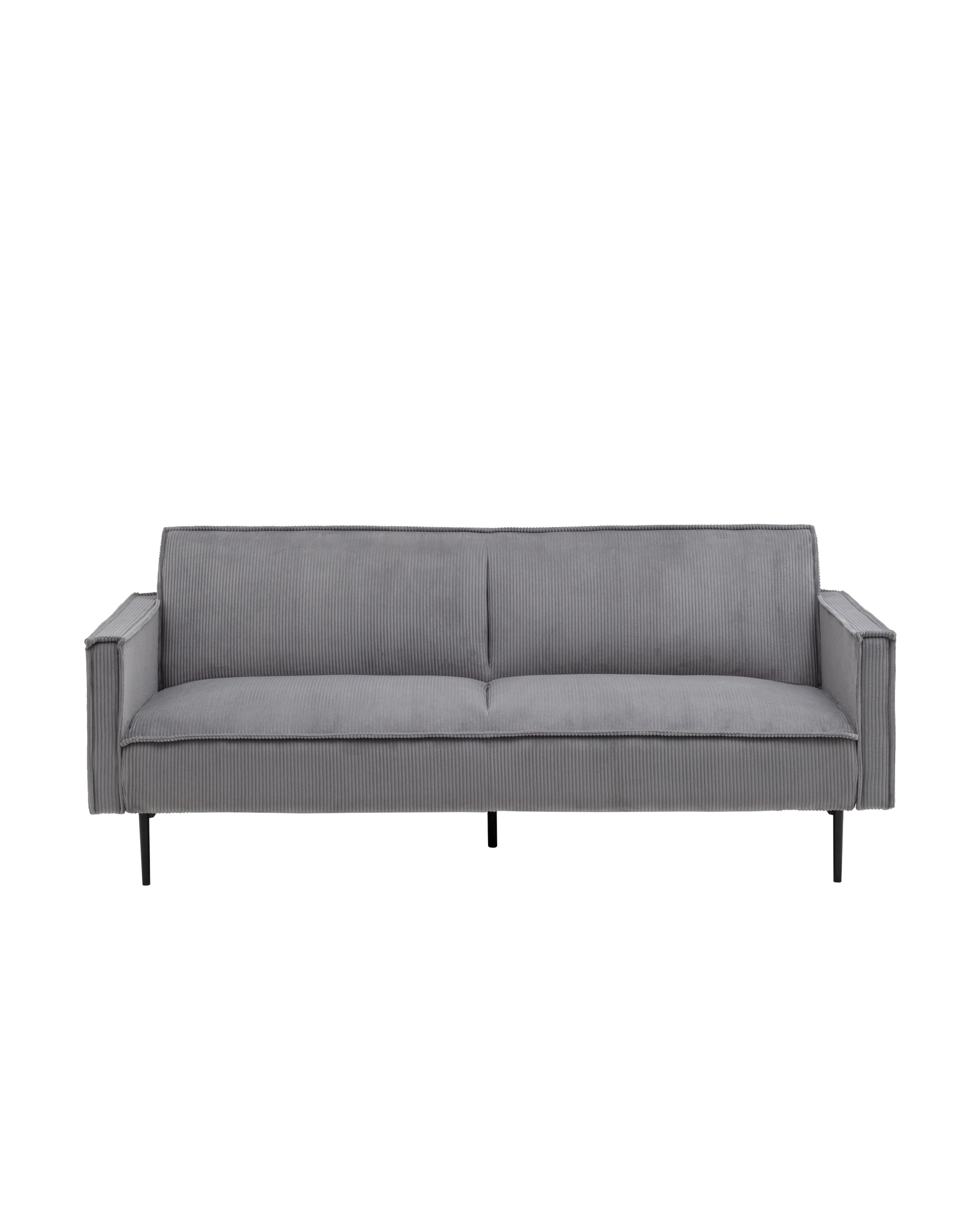 Изображение товара Диван Stool group Прямой кассель vd-cassel-cl-steel 203x85x94 см велюр цвет велюр рельефный светло-серый