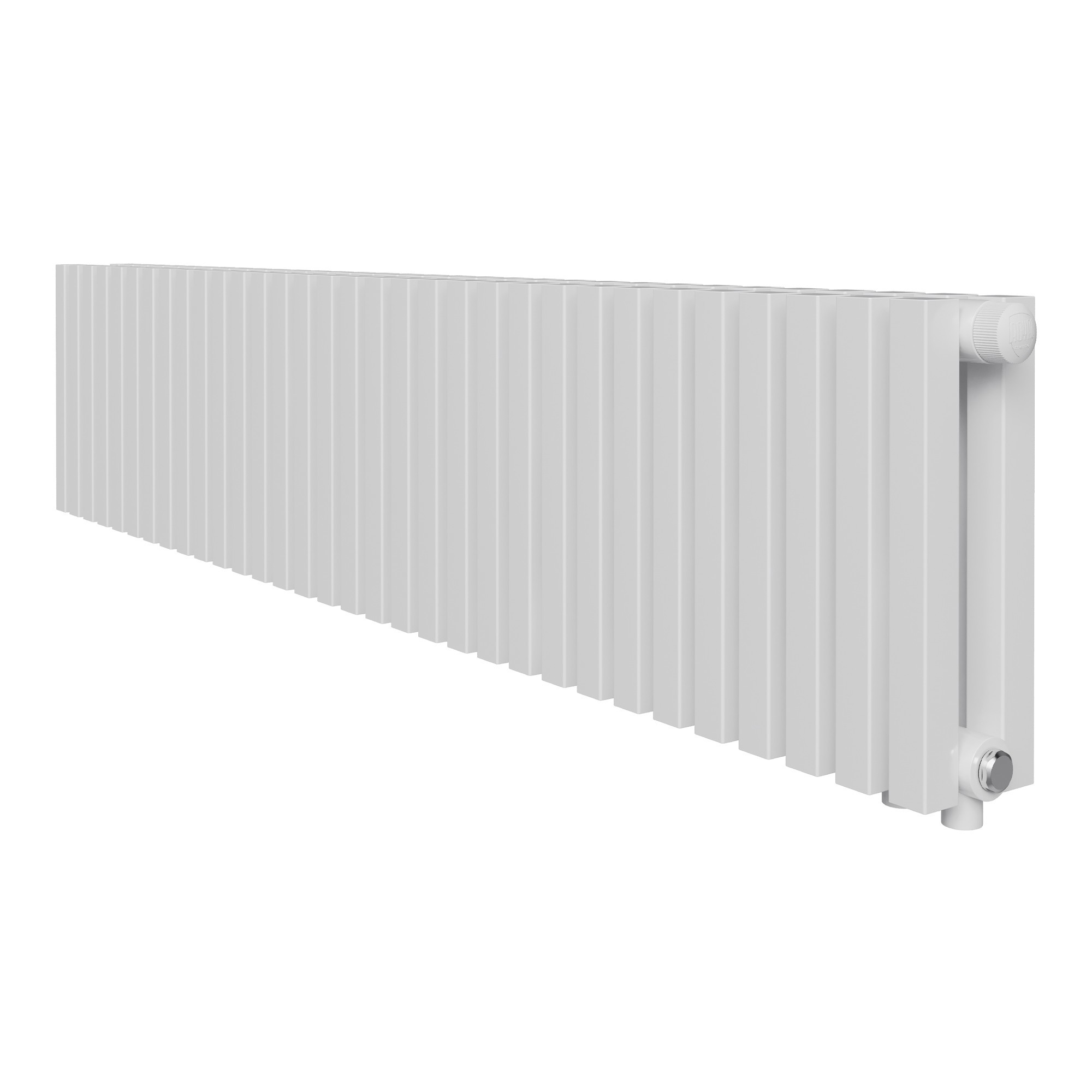 Изображение товара Радиатор трубчатый Royal Thermo Shift Q30 260/98 38 секций нижнее правое подключение сталь белый с кронштейном