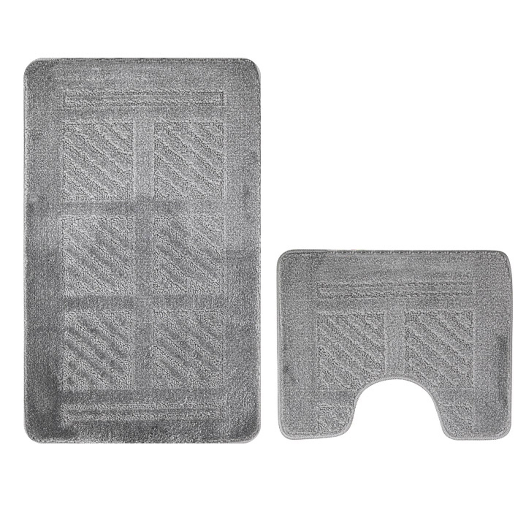 Изображение товара Коврик для ванной САНАКС 00284 Серый/Серебристый С двойной набор