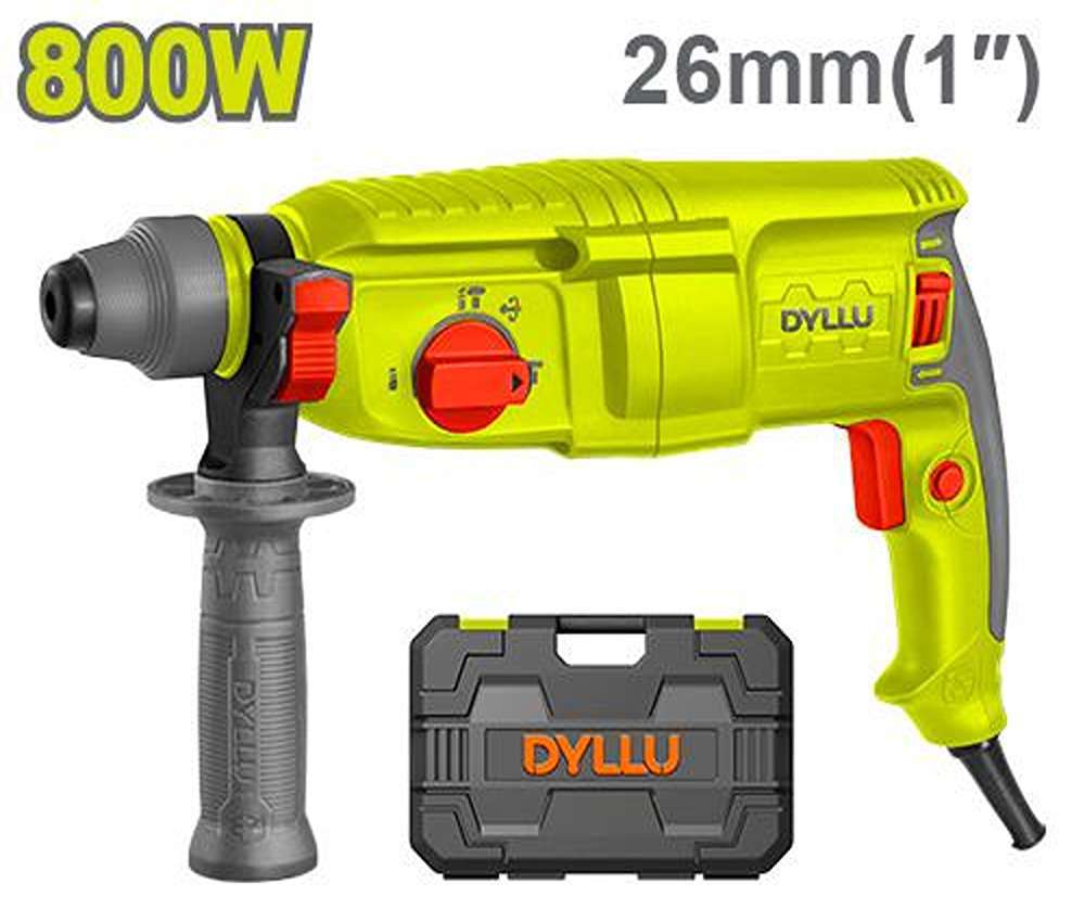 Изображение товара Перфоратор сетевой DYLLU DTRH1D26 с мощностью 800 Вт и функцией SDS Plus