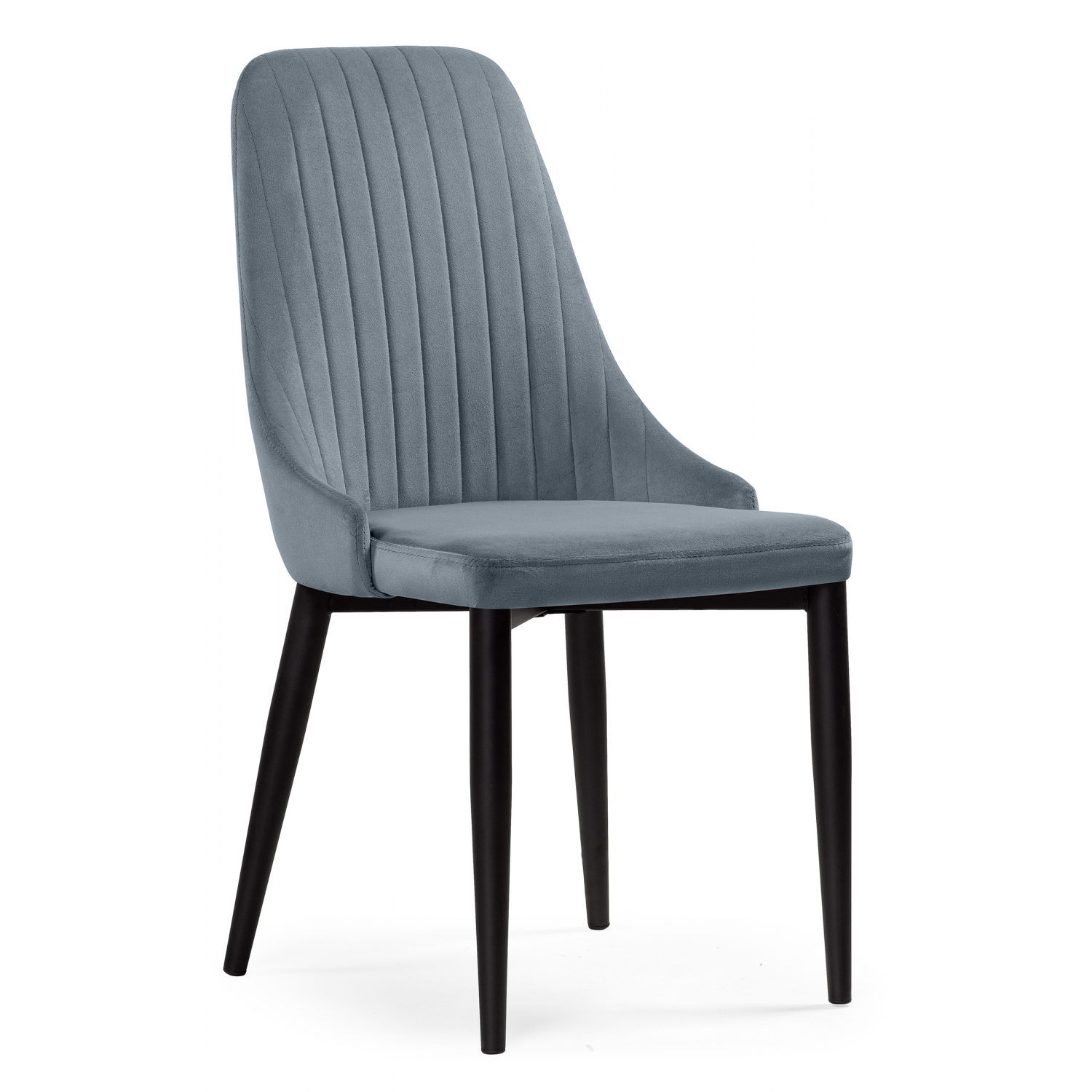 Изображение товара Стул Woodville 15097 из велюра черный современный дизайн