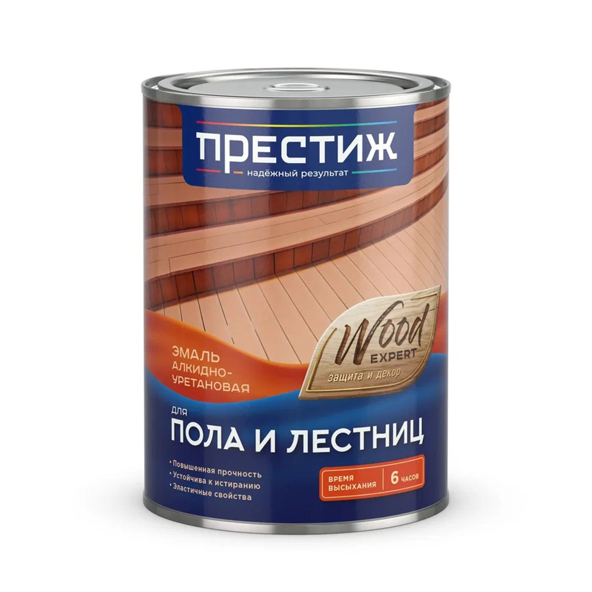 Изображение товара Эмаль для пола Престиж быстросохнущая золотисто-коричневая 0.9 кг