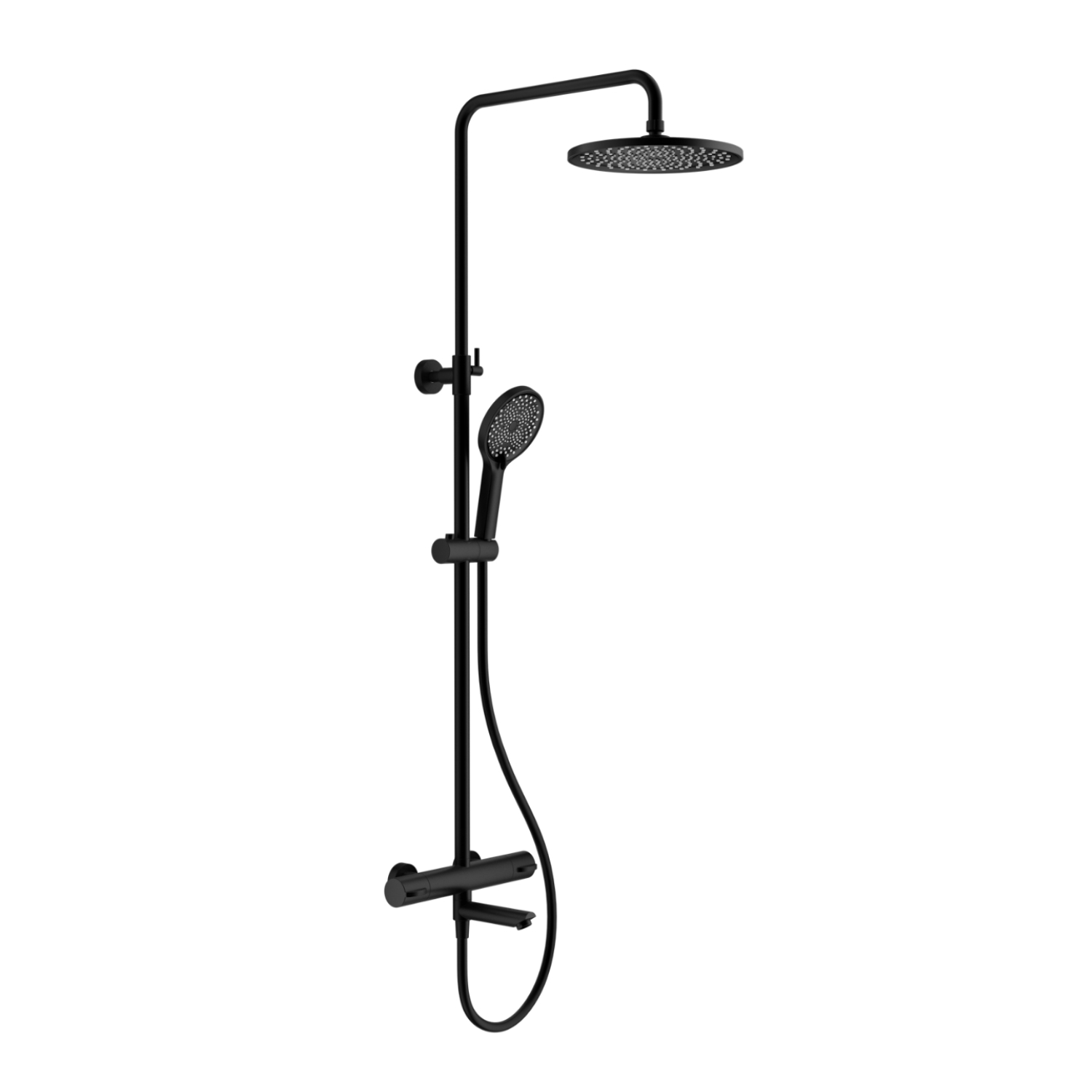 Изображение товара Душевая система SPLENKA S223.26.06 термостатический смеситель цвет черный