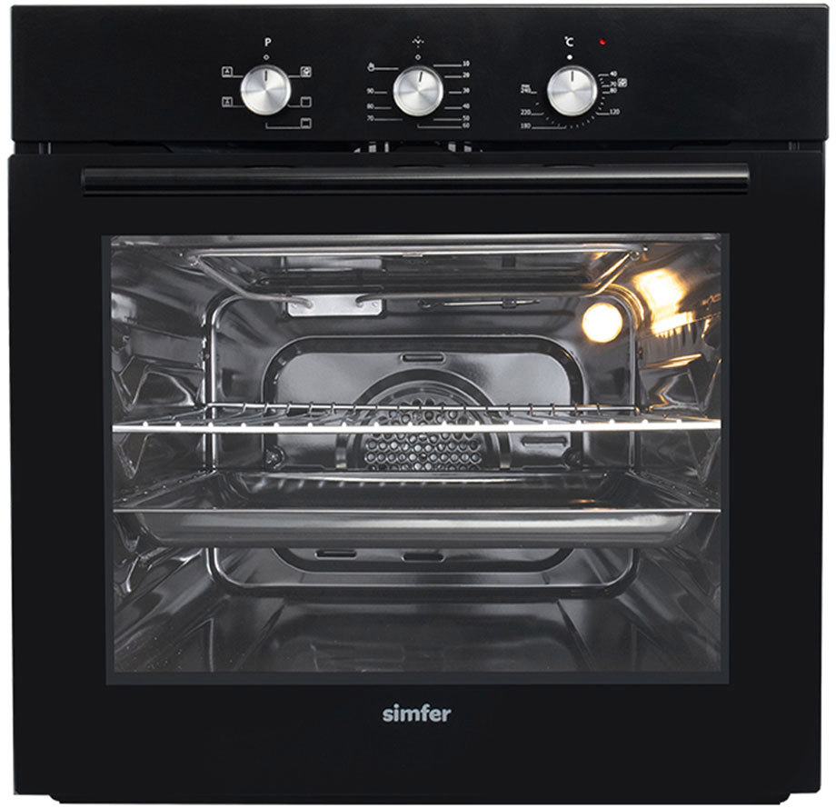 Изображение товара Встраиваемый духовой шкаф Simfer B6Eb 16011 черный 58 л 6 режимов