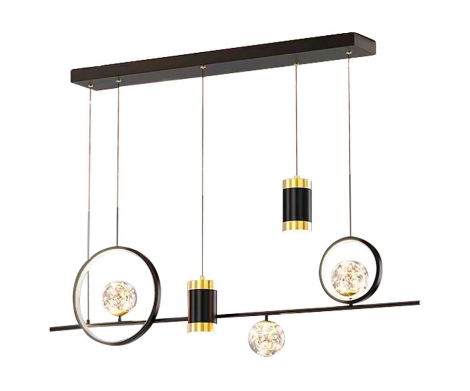 Изображение товара Люстра подвесная светодиодная Kink light Аксель 07640-100.19 6.667 м² нейтральный белый свет цвет черный