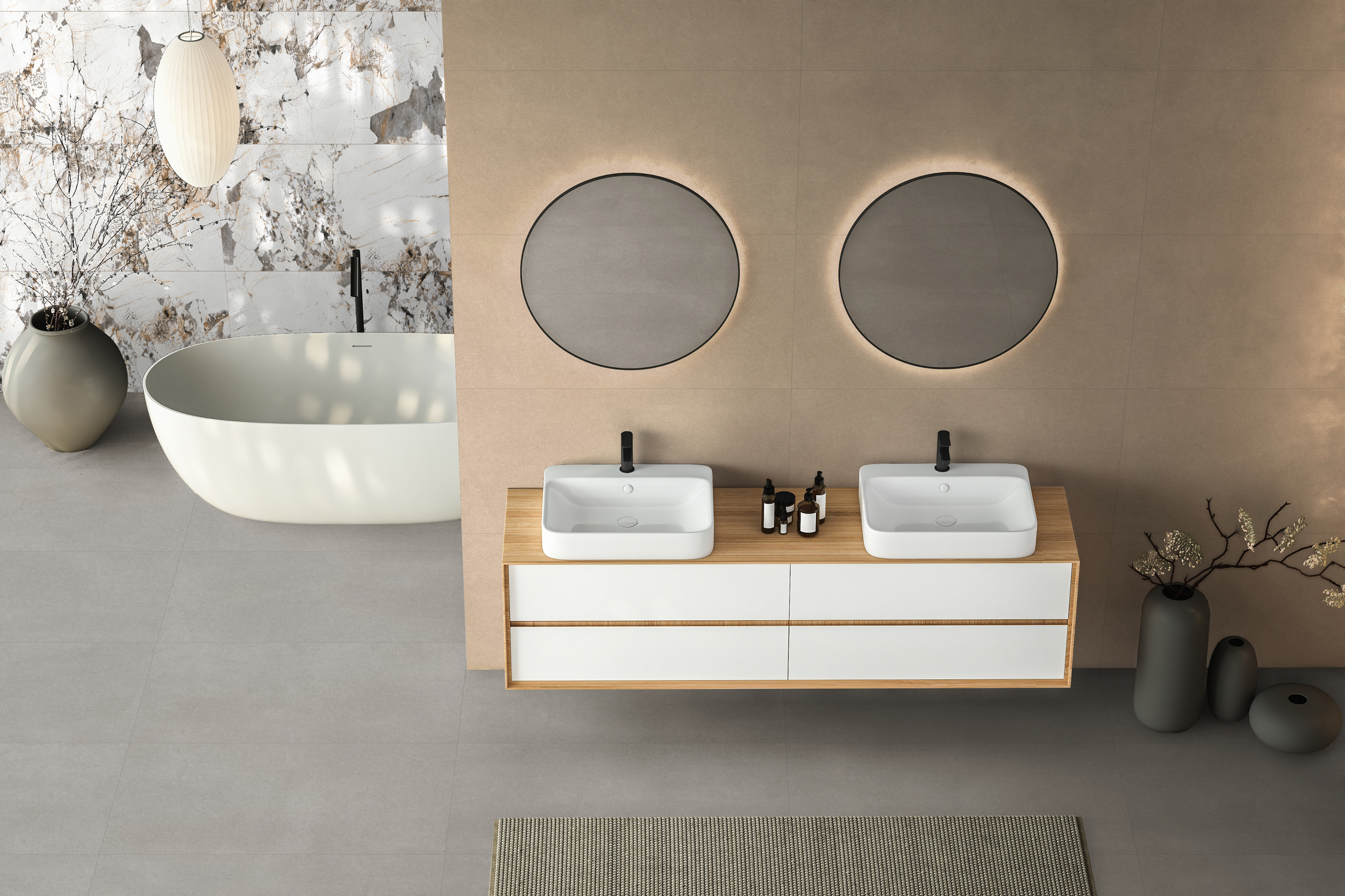 Изображение товара Керамогранит Global Tile Laurent_GT 120x60 см белый, искусственный камень