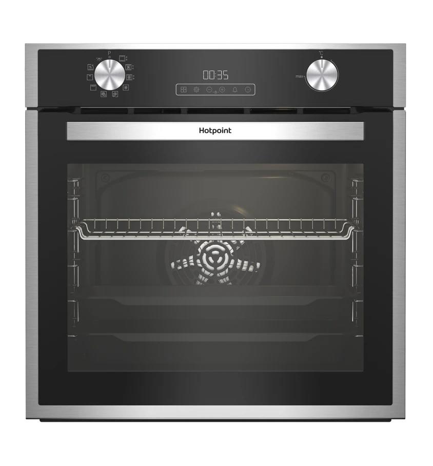 Изображение товара Встраиваемый духовой шкаф Hotpoint FE9 824 H IX 59.4х59.5х56.7 см цвет черный