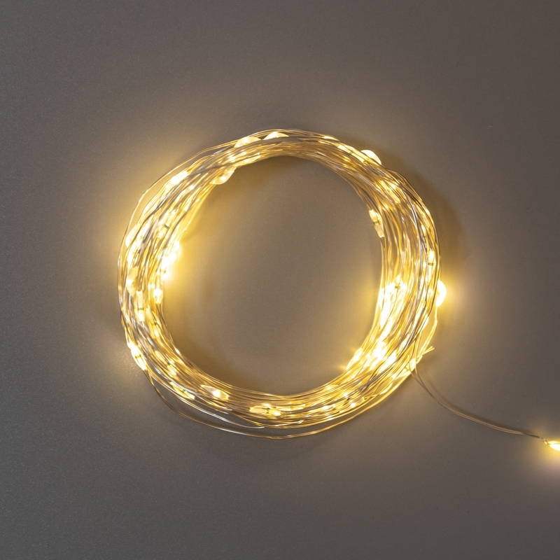 Изображение товара Электрогирлянда Neon-night 303-256 Роса 10м 100 LED теплый белый 8 режимов