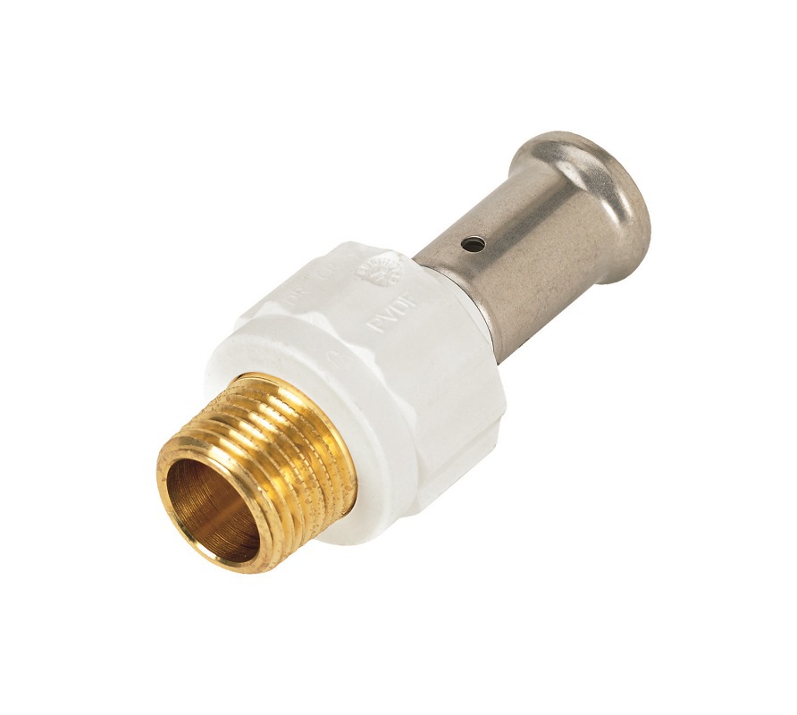 Изображение товара Муфта комбинированная Henco 1/2"x20 мм НР PVDF 17PKW-2004