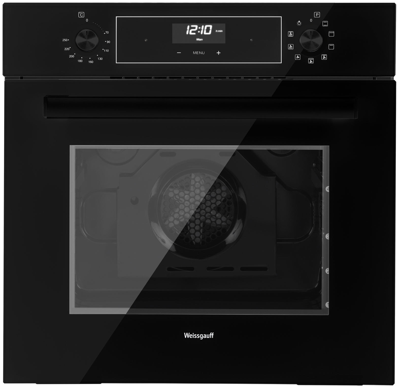 Изображение товара Встраиваемый духовой шкаф Weissgauff Eov 291 Pdb Black Edition 59.50x59.40x57.10 см цвет черный