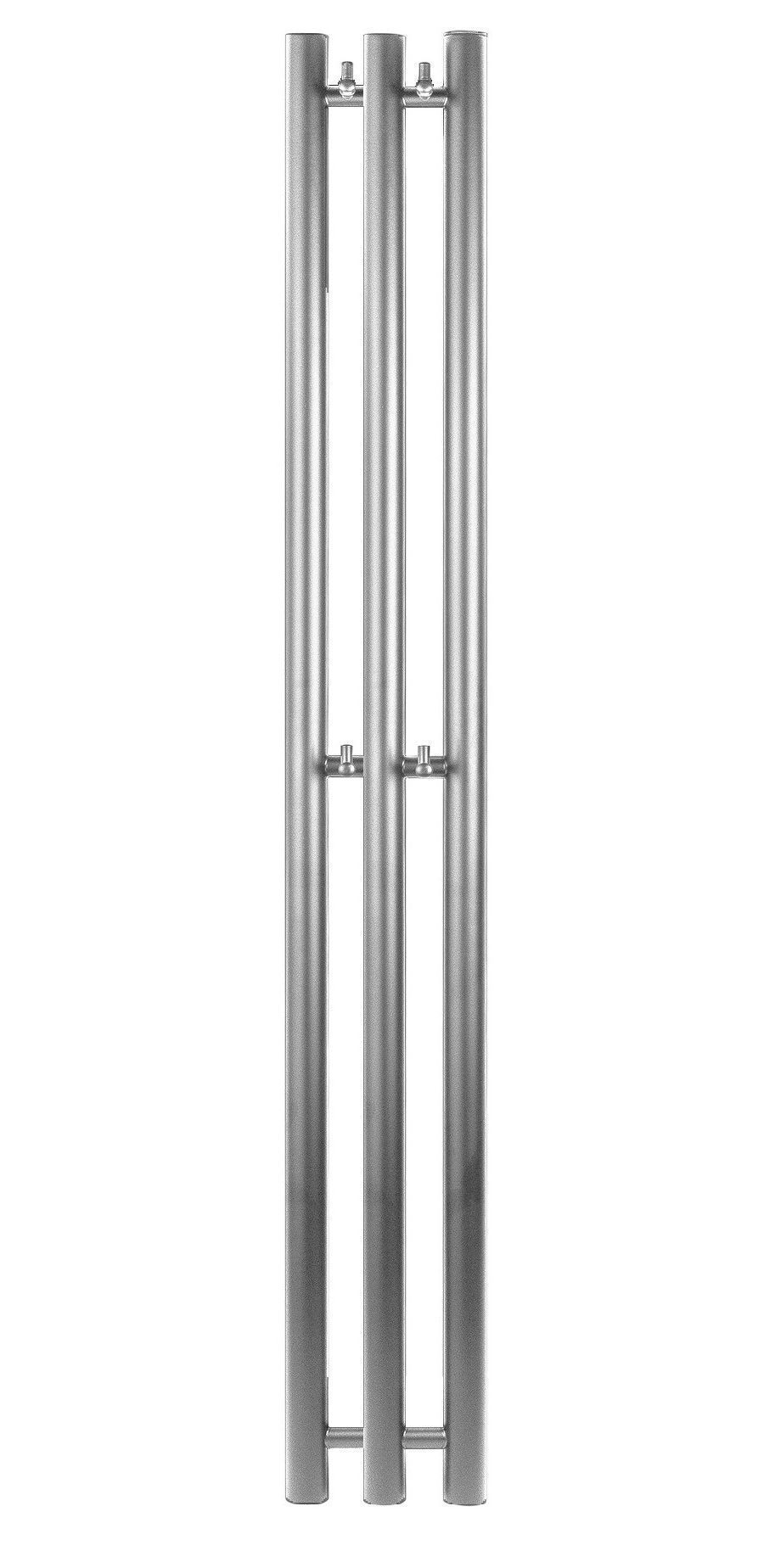 Изображение товара Полотенцесушитель электрический Secado Бергамо 3К R 170x1500 мм 300 Вт с терморегулятором I-образный цвет графит