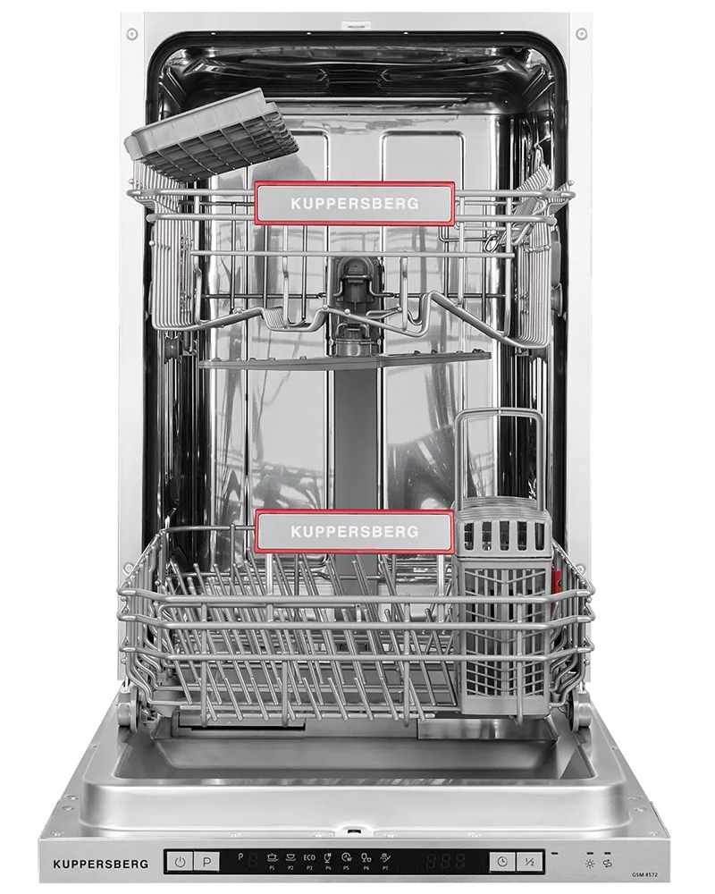 Изображение товара Встраиваемая посудомоечная машина Kuppersberg GSM 4572 44.8 см 7 программ цвет нержавеющая сталь