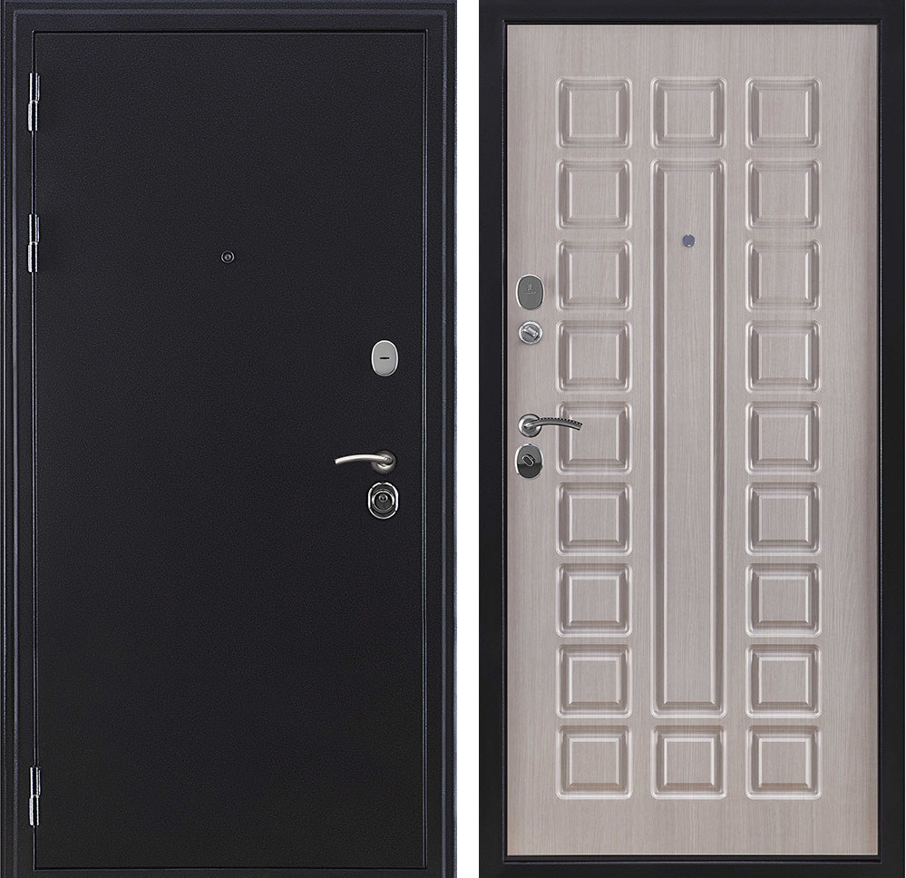 Изображение товара Входная дверь Двери регионов Спартак стандарт левый 204x95см беленый дуб