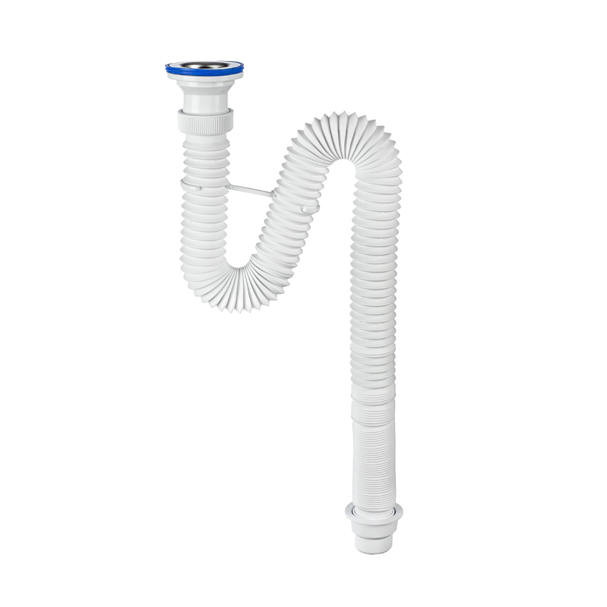 Изображение товара Сифон для ванны Virplast D40 мм белый 248032 нержавеющая чашка удлиненный выпуск