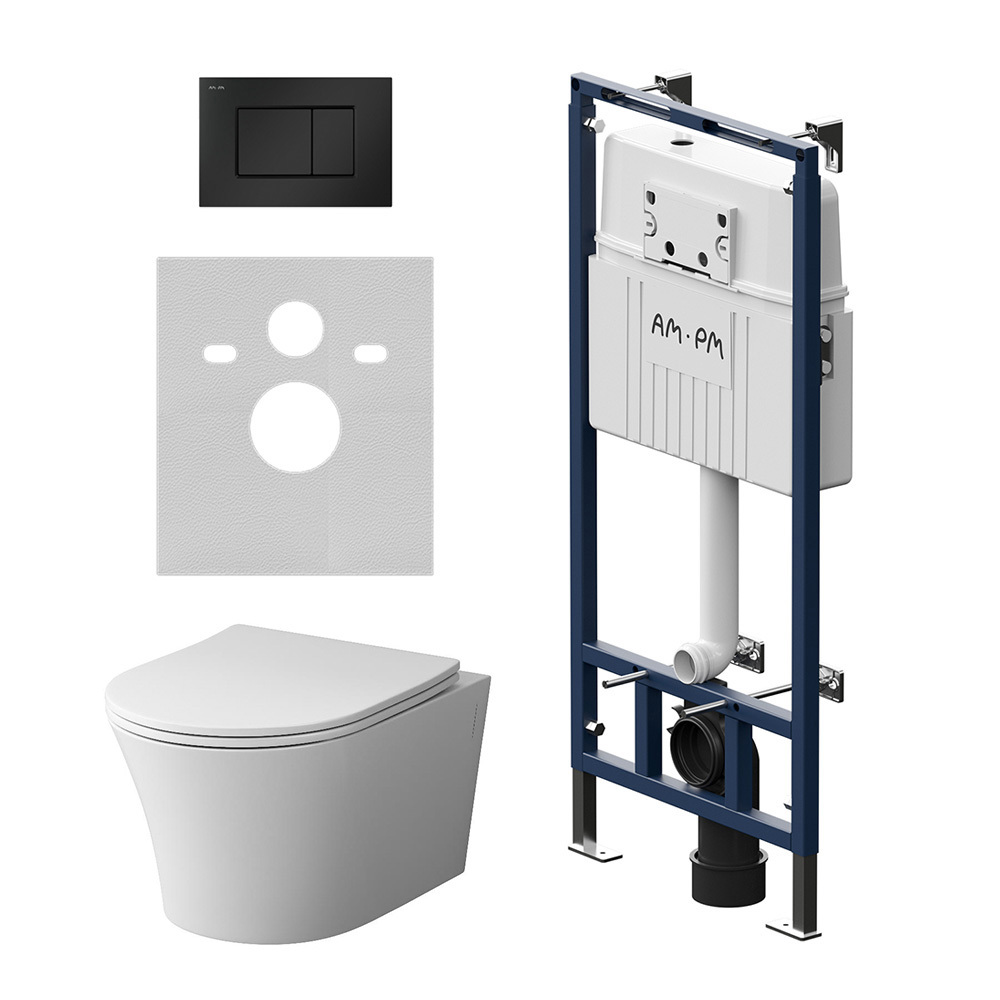 Изображение товара Комплект инсталляция с унитазом Am.pm IS100238.DX35C1700 цвет белый