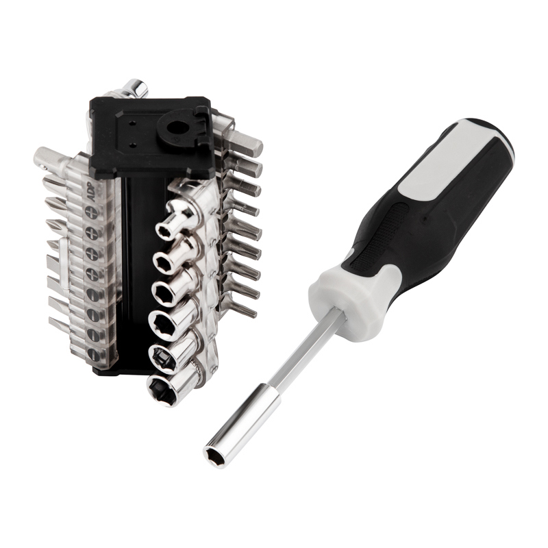 Изображение товара Набор отверток Kranz KR-12-4791 31 шт хромованадиевая сталь магнитный держатель