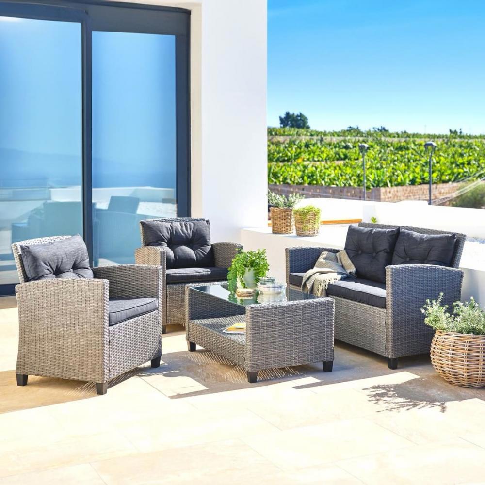 Изображение товара Набор садовой мебели для отдыха AFM-805B Beige с подушками