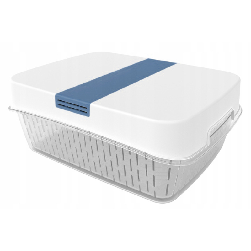 Изображение товара Контейнер для пищевых продуктов Rotho 6 л пластиковый белый с системой вентиляции