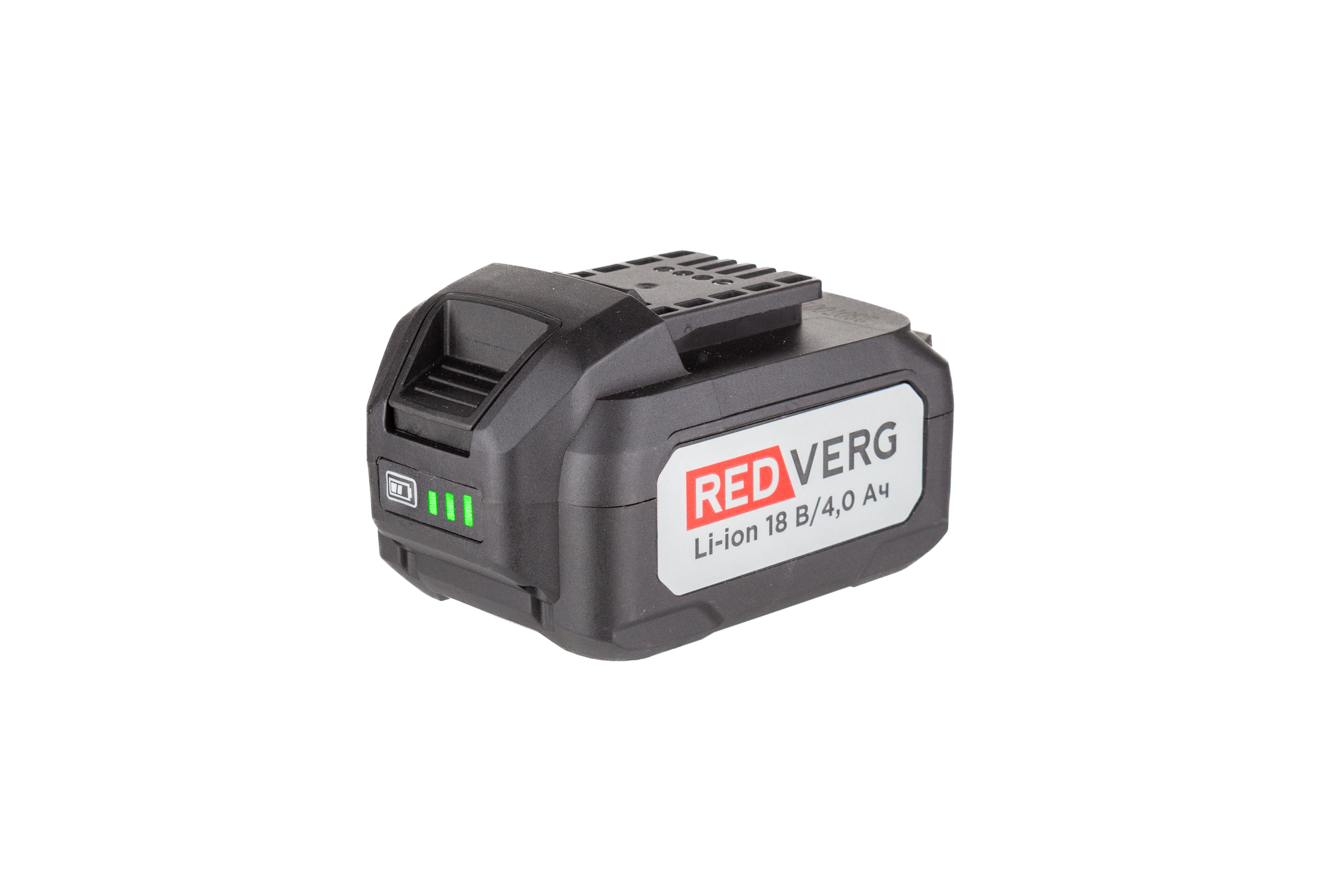Изображение товара Аккумулятор Redverg 730021,Li-Ion 18В 4 Ач