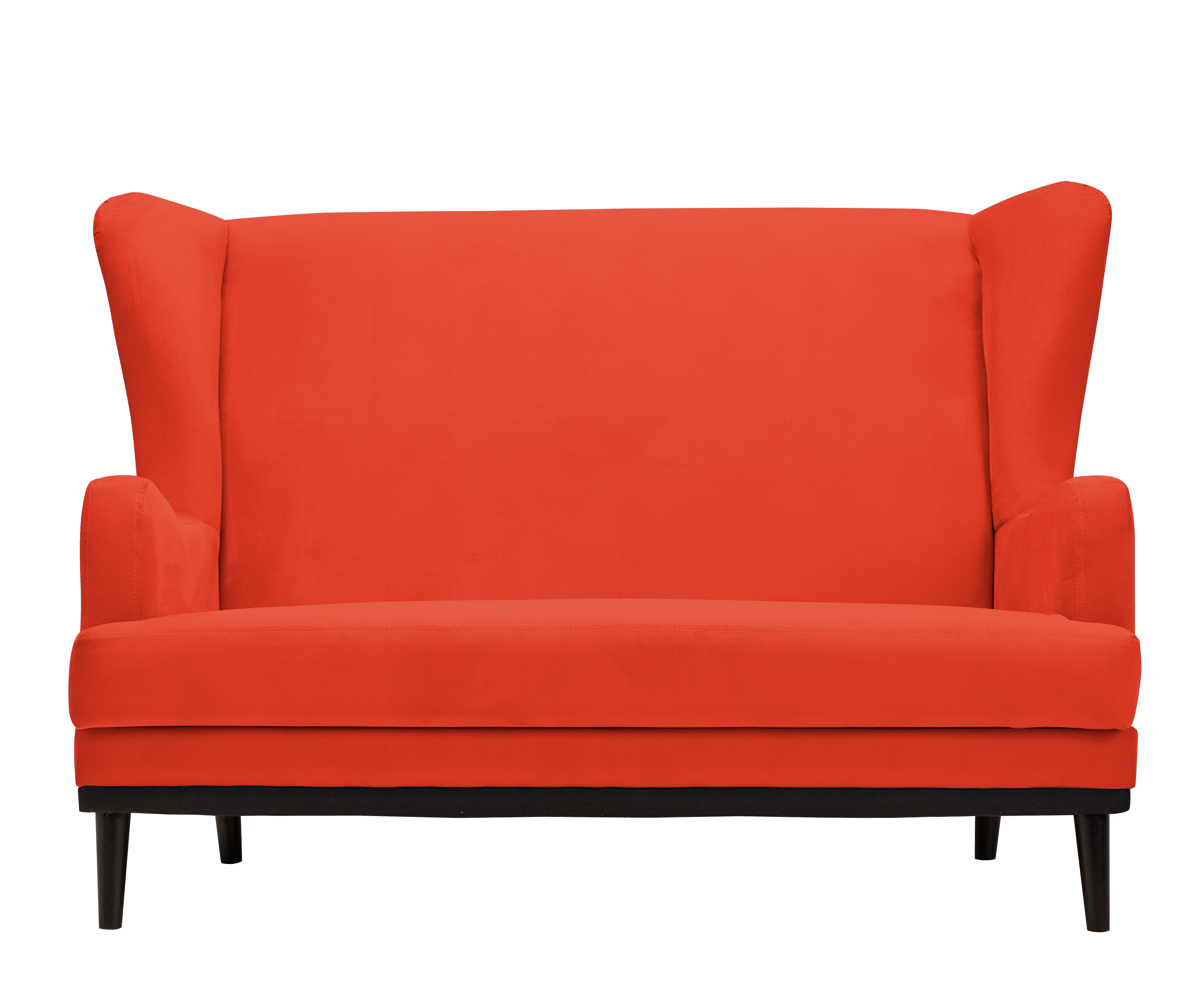 Изображение товара Диван прямой Вегас из велюра 145x90x92 см оранжевый мебель для дома и офиса