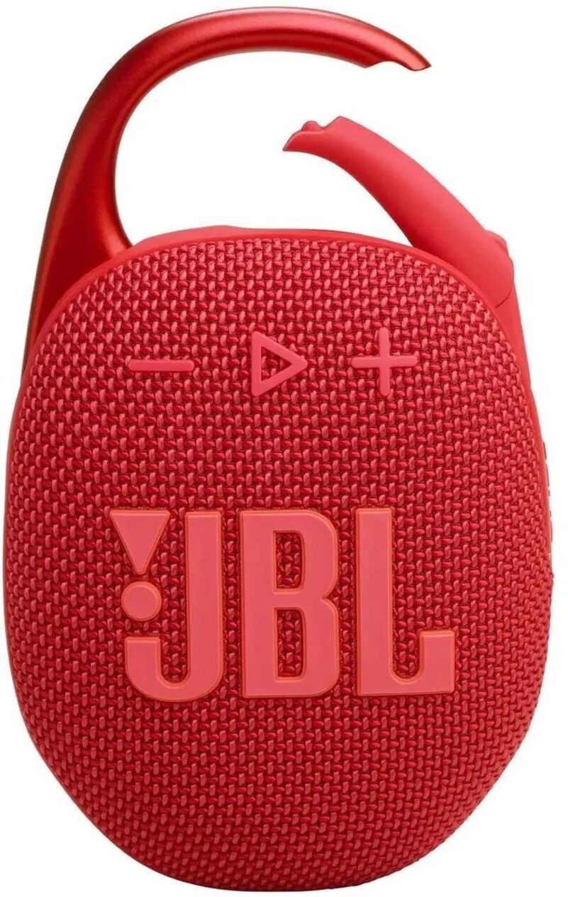Изображение товара Портативная колонка JBL Clip 5 ярко-красная с IPX7 и 12 часами работы