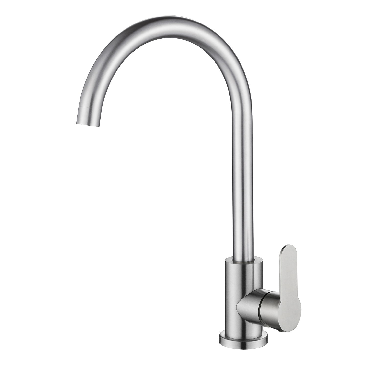 Изображение товара Смеситель для кухни Oute T40113B поворотный излив 25.5 см цвет сатин