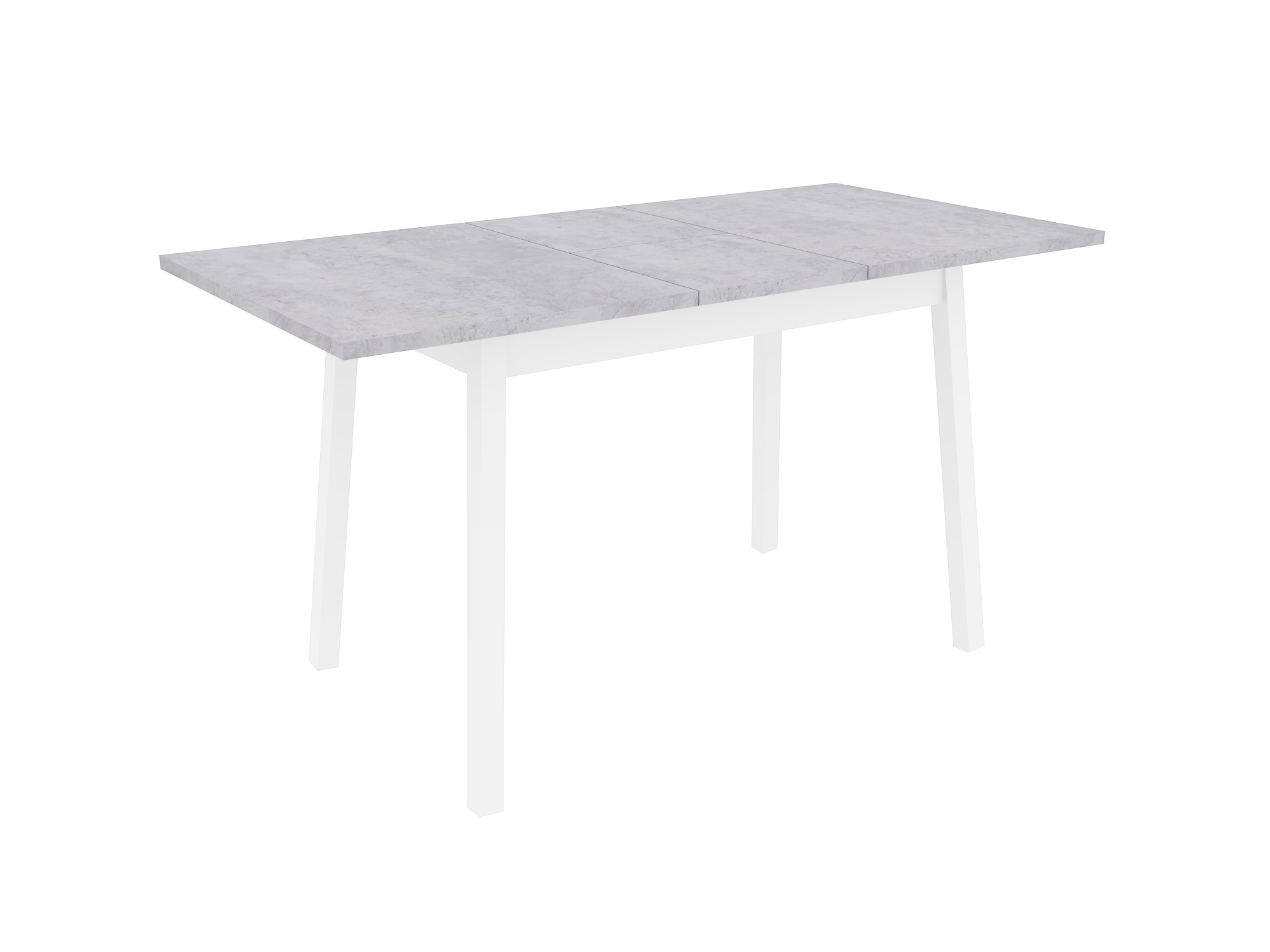 Изображение товара Стол прямоугольный Sakura Stol_venecia_cement_white 120x110 см лдсп цвет серый